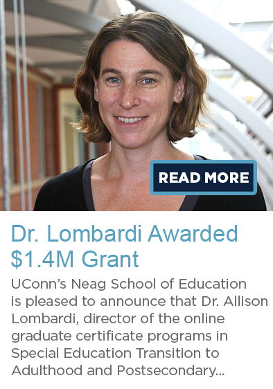 Dr. Allison Lombardi, a professor of Postsecondary Disability Services Online Certificate at UConn